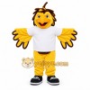 Yellow Brown White Eagle Mascot Costume Yellow Brown White Eagle Mascot Costume