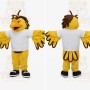 Yellow Brown White Eagle Mascot Costume