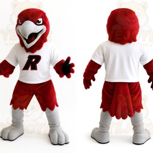 Red White Eagle Mascot Costume