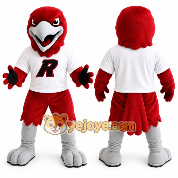 Red White Eagle Mascot Costume