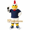 White Yellow Navy Rooster Mascot Costume White Yellow Navy Rooster Mascot Costume