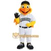 Yellow White Baseball Duck Mascot Costume Yellow White Baseball Duck Mascot Costume