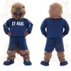 Brown Navy Hawk Mascot Costume