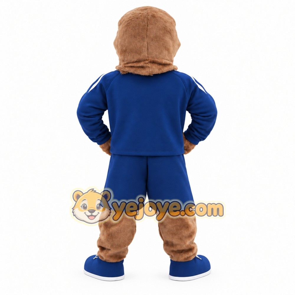 Brown Navy Hawk Mascot Costume Brown Navy Hawk Mascot Costume