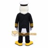 Black White Yellow Eagle Captain Mascot Costume