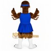 Brown White Blue Eagle Cheerleader Mascot Costume Brown White Blue Eagle Cheerleader Mascot Costume