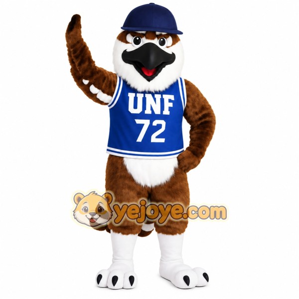 Brown White Blue Osprey Mascot Costume Brown White Blue Osprey Mascot Costume