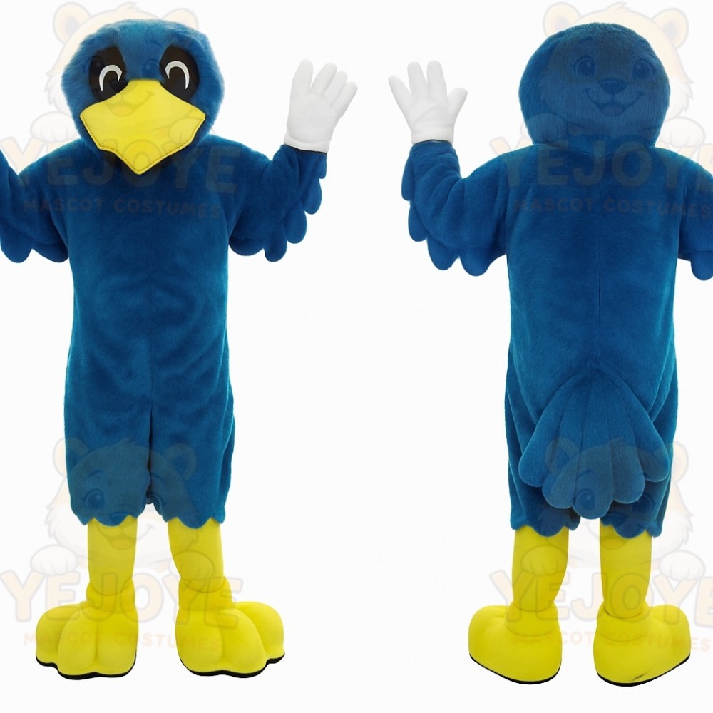Blue Yellow Bird Mascot Costume
