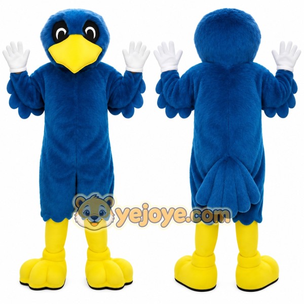 Blue Yellow Bird Mascot Costume
