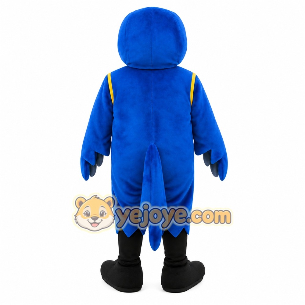 Blue Black Bird Mascot Costume Blue Black Bird Mascot Costume
