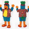 Blue Orange Green Parrot Mascot Costume