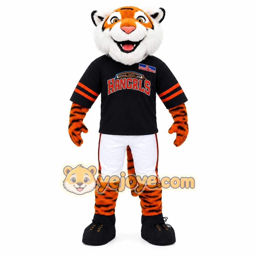 Orange Black White Tiger Mascot Costume Orange Black White Tiger Mascot Costume
