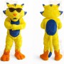 Yellow Blue Sunglasses Cat Mascot Costume
