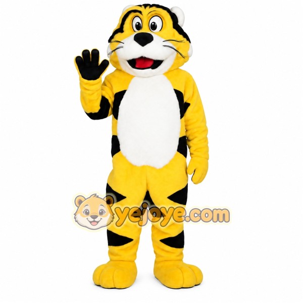 Yellow Black Tiger Mascot Costume Yellow Black Tiger Mascot Costume