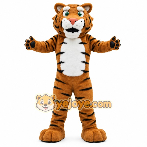 Brown Tiger Mascot Costume
