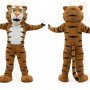 Brown Tiger Mascot Costume
