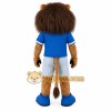 Brown Blue Sports Lion Mascot Costume Brown Blue Sports Lion Mascot Costume