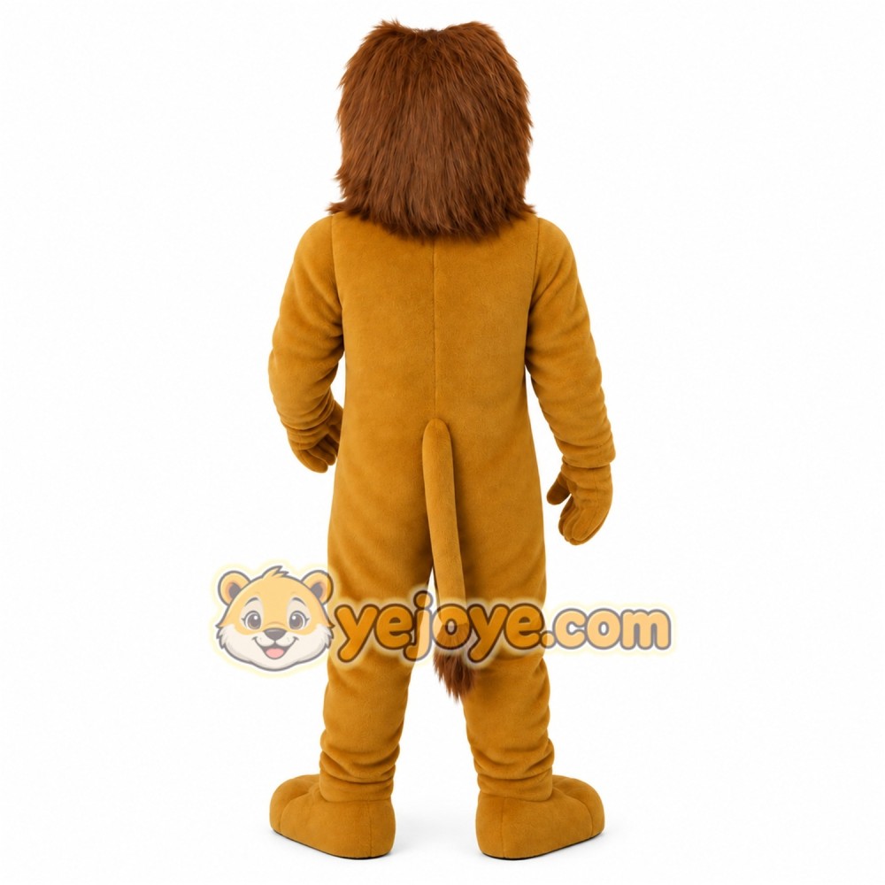 Tan Brown Lion Mascot Costume