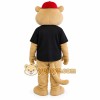 Tan Black Red Lion Mascot Costume