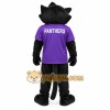 Black Panther Purple Jersey Mascot Costume Black Panther Purple Jersey Mascot Costume