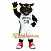 Black White Basketball Panther Mascot Costume Black White Basketball Panther Mascot Costume