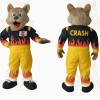 Tan Yellow Black Dog Mascot Costume