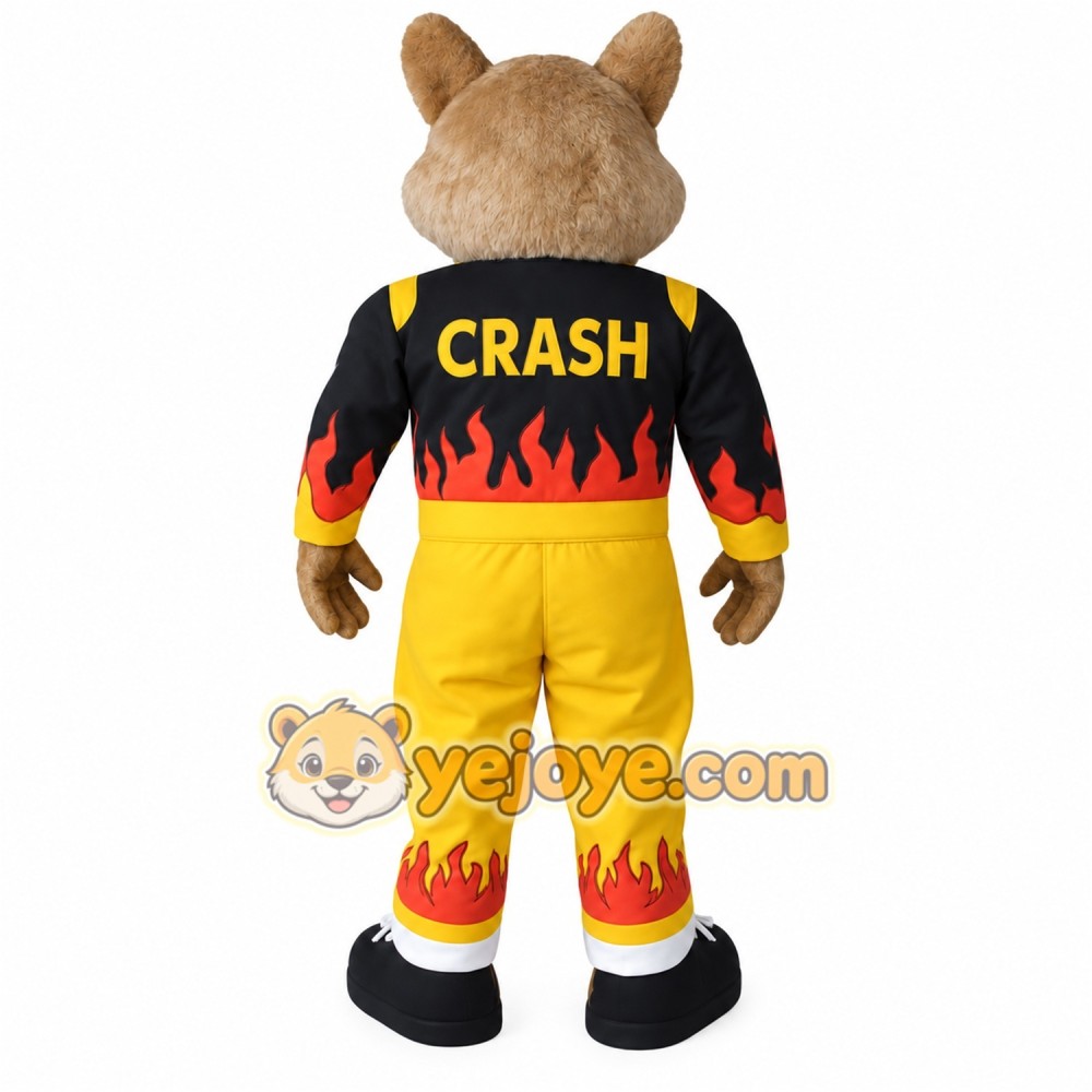 Tan Yellow Black Dog Mascot Costume Tan Yellow Black Dog Mascot Costume