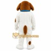 White Brown Saint Bernard Dog Mascot Costume White Brown Saint Bernard Dog Mascot Costume