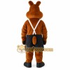 Brown Black Kangaroo Mascot Costume Brown Black Kangaroo Mascot Costume