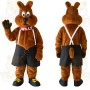 Brown Black Kangaroo Mascot Costume