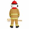 Tan White Dalmatian Firefighter Dog Mascot Costume Tan White Dalmatian Firefighter Dog Mascot Costume