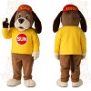 Brown Yellow Red Floppy Ear Dog Mascot Costume