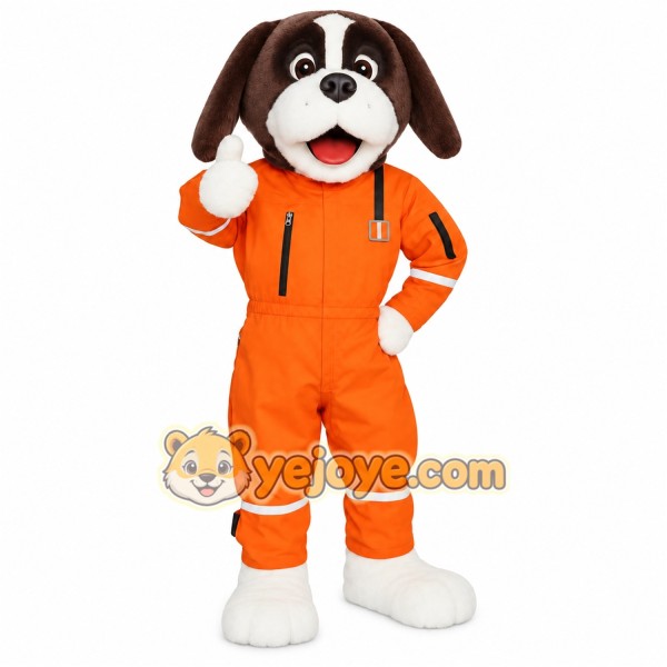 Orange Brown White Dog Mascot Costume Orange Brown White Dog Mascot Costume