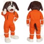 Orange Brown White Dog Mascot Costume