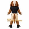 Brown White Black Football Dog Mascot Costume