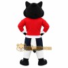 Black White Red Husky Dog Mascot Costume Black White Red Husky Dog Mascot Costume
