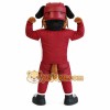 Maroon Brown Football Dog Mascot Costume