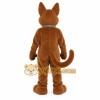 Brown Dog With Gray Collar Mascot Costume