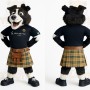 Black White Border Collie Dog Mascot Costume
