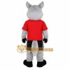 Gray White Red Husky Dog Mascot Costume