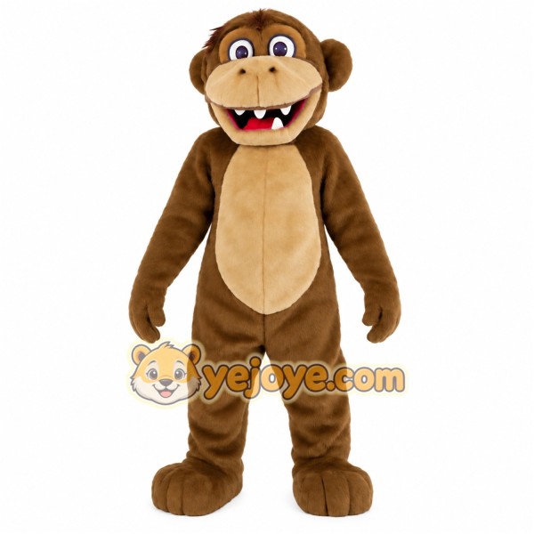 Brown Tan Monkey Mascot Costume Brown Tan Monkey Mascot Costume