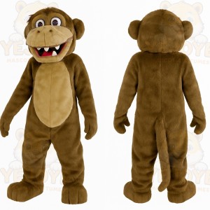 Brown Tan Monkey Mascot Costume