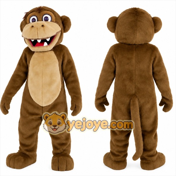 Brown Tan Monkey Mascot Costume