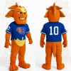 Orange Blue Yellow Dragon Mascot Costume