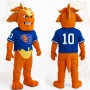Orange Blue Yellow Dragon Mascot Costume