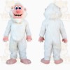 White Pink Abominable Snowman Mascot Costume
