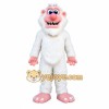 White Pink Abominable Snowman Mascot Costume