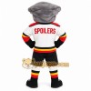 Gray White Red Clam Hockey Mascot Costume Gray White Red Clam Hockey Mascot Costume