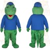 Green Blue Dinosaur Mascot Costume