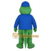 Green Blue Dinosaur Mascot Costume Green Blue Dinosaur Mascot Costume